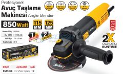SGS AVUÇ TAŞLAMA 850W 115MM SGS5108