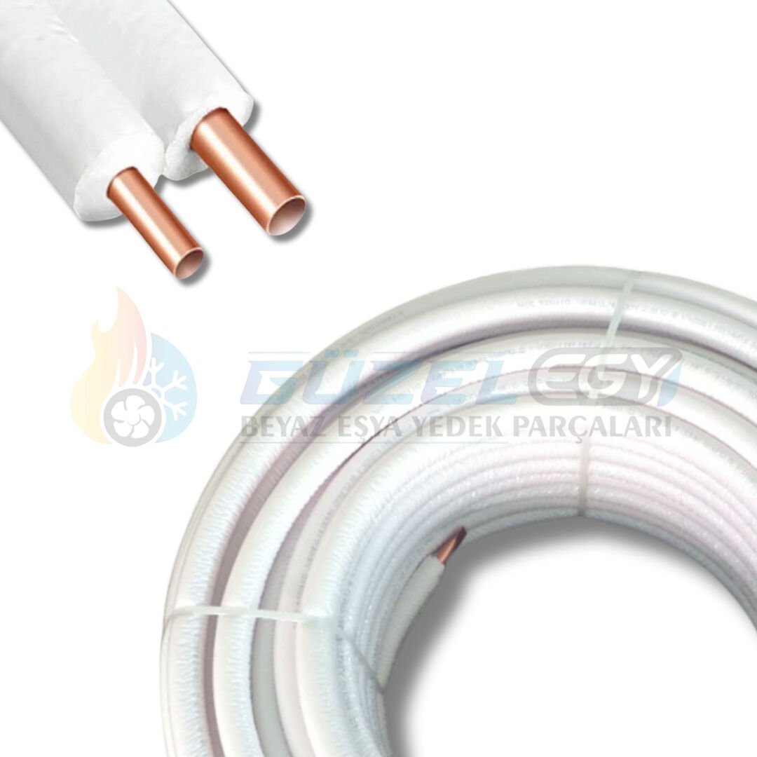 İzolasyonlu Bakır Boru 9 MM Çiftli 1/4-1/2 VRV